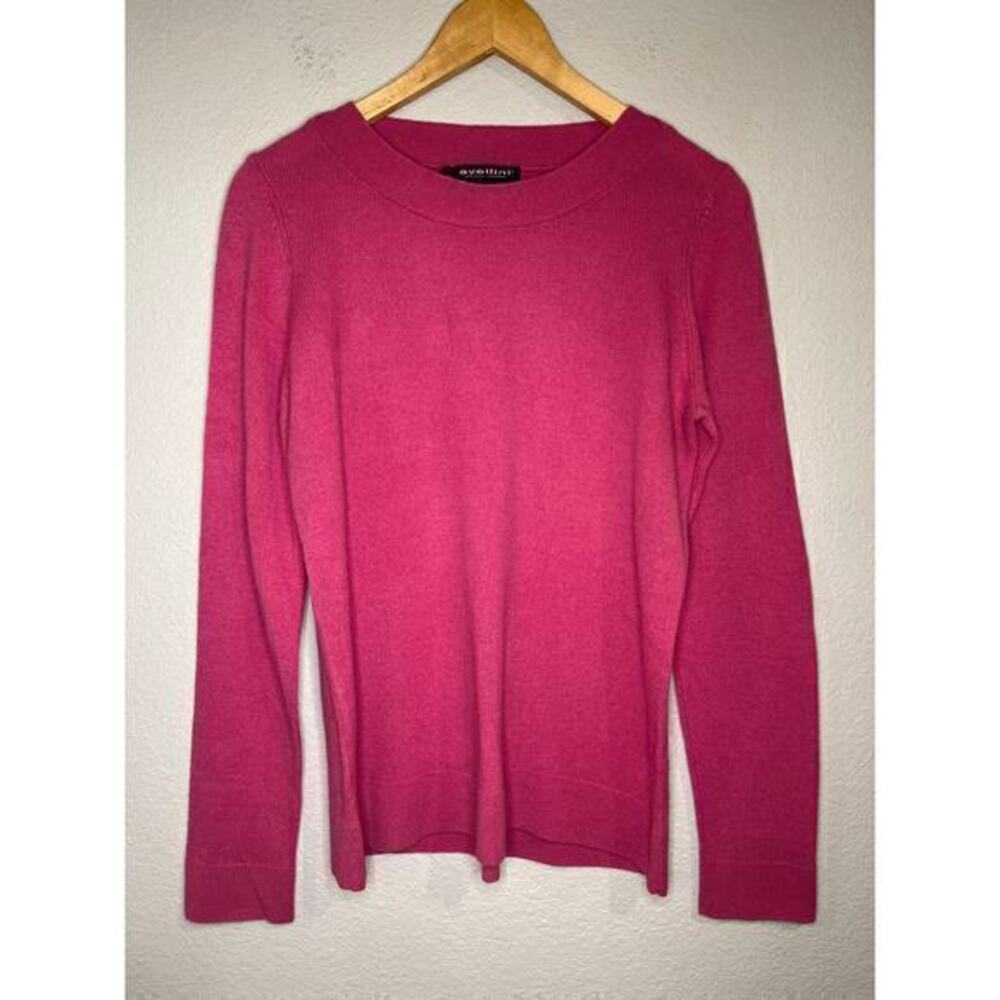 Avellini 2 ply cashmere boat neck fitted sweater L